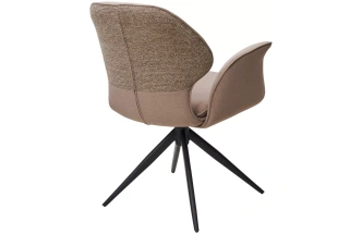 Стул Lenne, поворотный,, латте  Milan-430, ткань, Mohair-440, ткань, черный