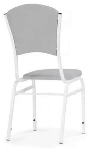 Стул на металлокаркасе Арналд светло-серый / белый
