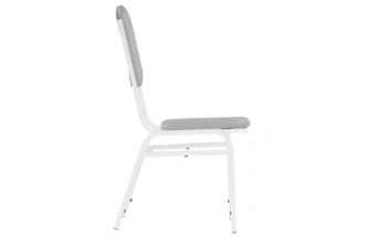 Стул на металлокаркасе Арналд светло-серый / белый