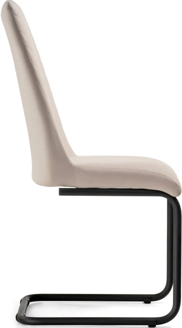 Стул Лулла, на полозьях, бежевый / черный