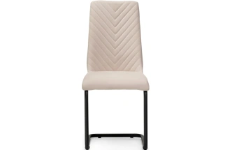 Стул Лулла, на полозьях, бежевый / черный