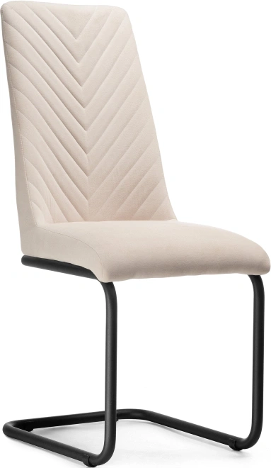 Стул Лулла, на полозьях, бежевый / черный