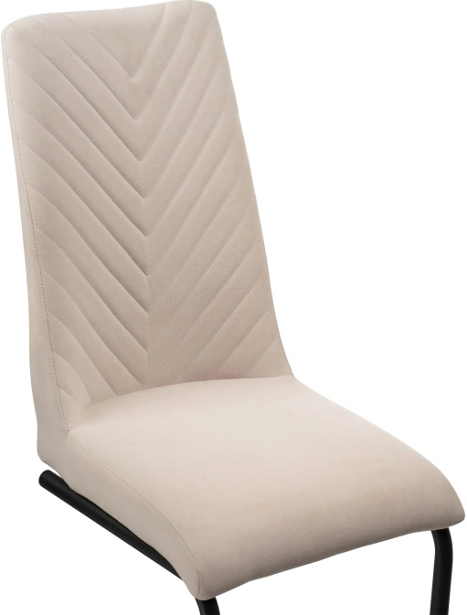 Стул Лулла, на полозьях, бежевый / черный