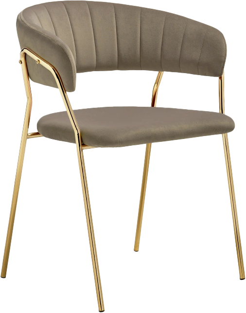 Стул Kamelia 1, cappuccino / gold