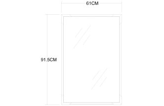 Зеркало настенное 19-OA-9144  