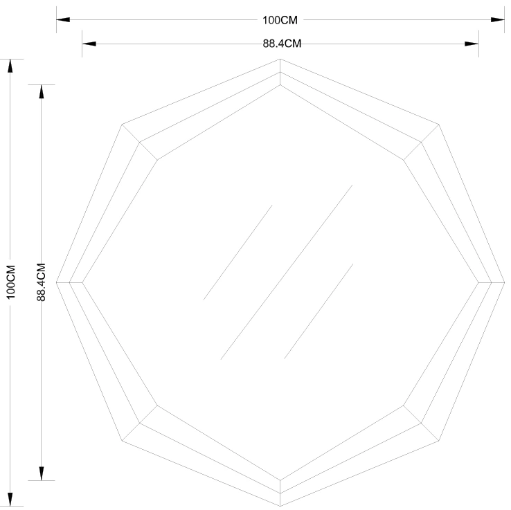 Зеркало настенное 19-OA-9122