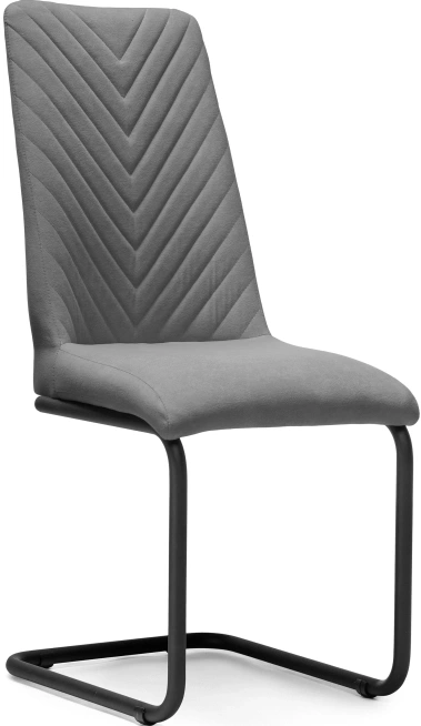 Стул Лулла, на полозьях, серый / черный