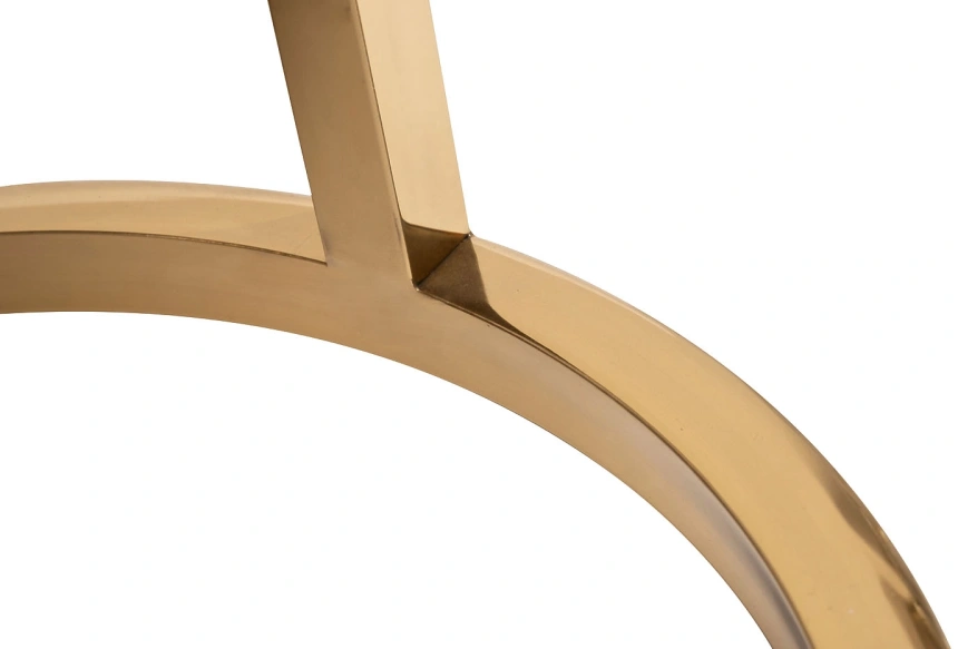 Комплект журнальных столов 57EL-ET101B-BL, 60x60x63, искусственный мрамор, черный мрамор / золото