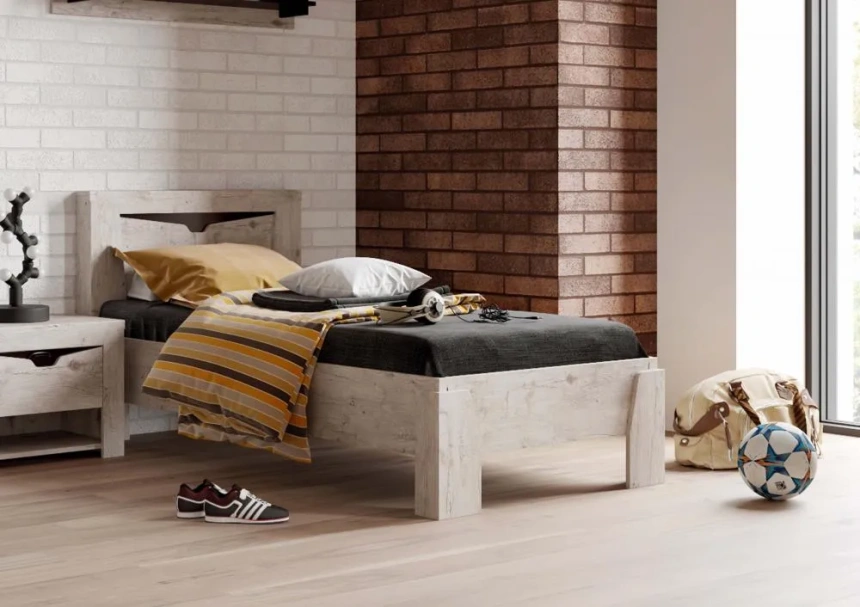 Кровать односпальная Соренто, 90*200 дуб бонифаций