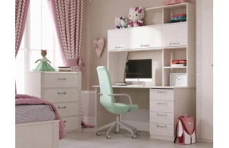 Гарнитур для молодёжной комнаты Элана, композиция 1, бодега белая