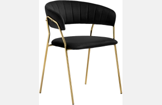 Стул Kamelia 1, black / gold