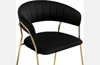 Стул Kamelia 1, black / gold