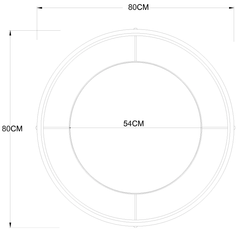 Зеркало настенное 19-OA-9128