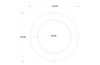 Зеркало настенное 19-OA-9128