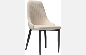 Стул Kora, на металлокаркасе, beige / black