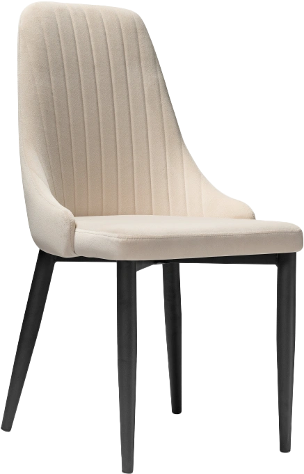 Стул Kora, на металлокаркасе, beige / black
