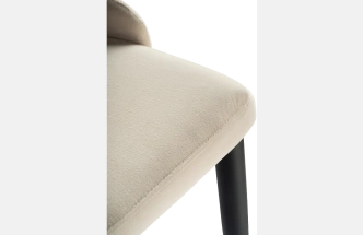 Стул Kora, на металлокаркасе, beige / black