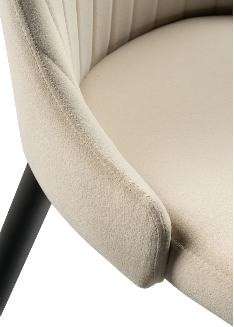 Стул Kora, на металлокаркасе, beige / black