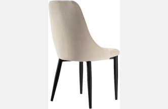 Стул Kora, на металлокаркасе, beige / black