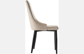 Стул Kora, на металлокаркасе, beige / black