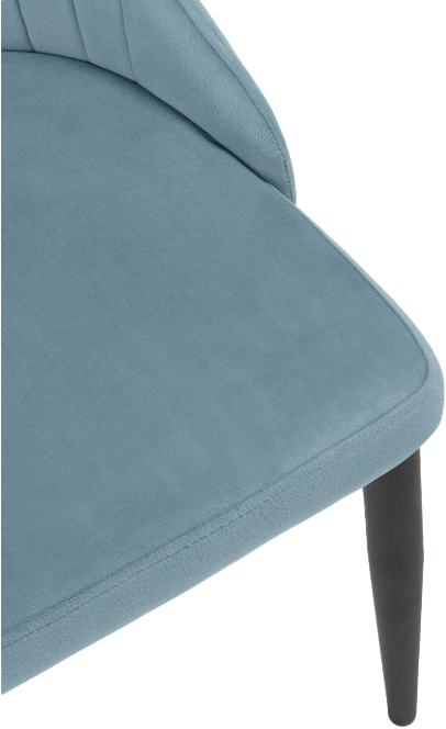 Стул Kora, на металлокаркасе, light blue / black