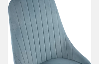 Стул Kora, на металлокаркасе, light blue / black