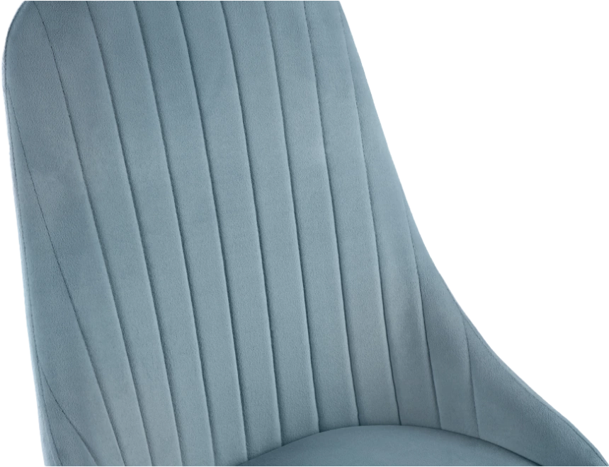 Стул Kora, на металлокаркасе, light blue / black