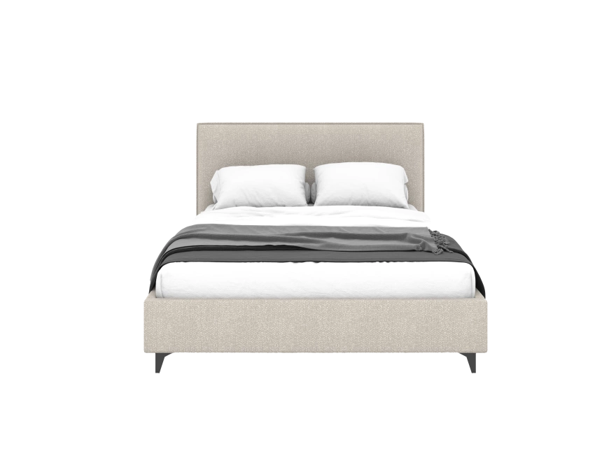 Кровать Ингрид с/м 140x200 Buckle white
