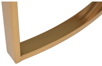 Журнальный стол GY-10006, 90x90x43, стекло в пленке ПВХ, белый мрамор / золото 