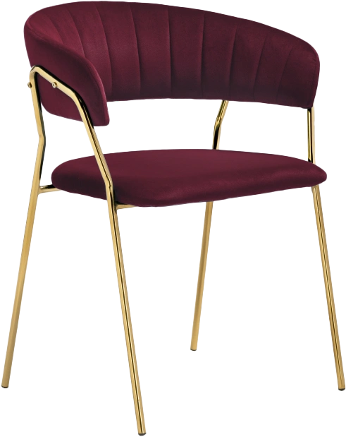 Стул Kamelia 1, wine red / gold