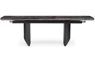 Обеденный раздвижной стол Маре, 200(260)х100х77, керамика, neodom titanium lawa nero / черный