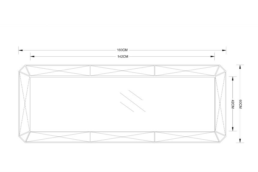 Зеркало настенное 19-OA-9186