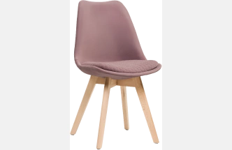 Стул Bonuss, велюр, light purple / wood