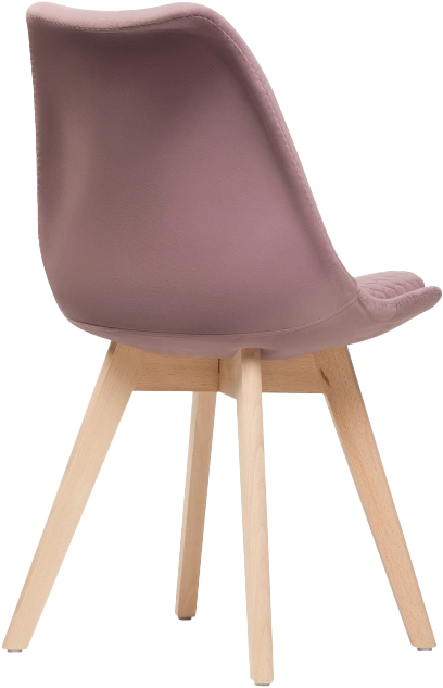 Стул Bonuss, велюр, light purple / wood