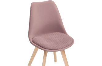 Стул Bonuss, велюр, light purple / wood