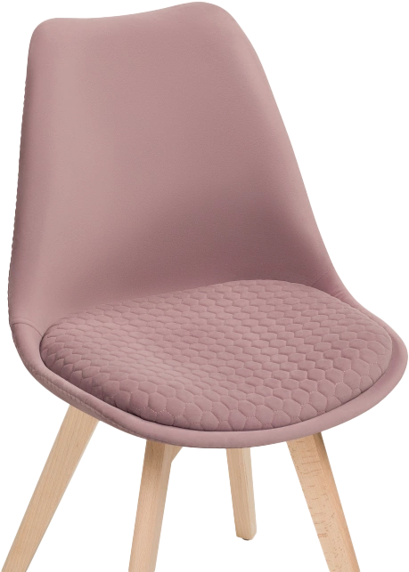 Стул Bonuss, велюр, light purple / wood
