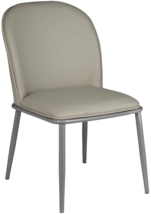  Стул 76AR-08000, мягкий, экокожа, серый