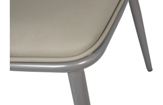 Стул 76AR-08000, мягкий, экокожа, серый