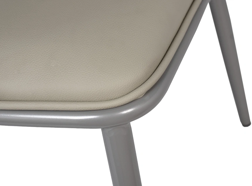  Стул 76AR-08000, мягкий, экокожа, серый