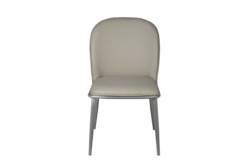  Стул 76AR-08000, мягкий, экокожа, серый