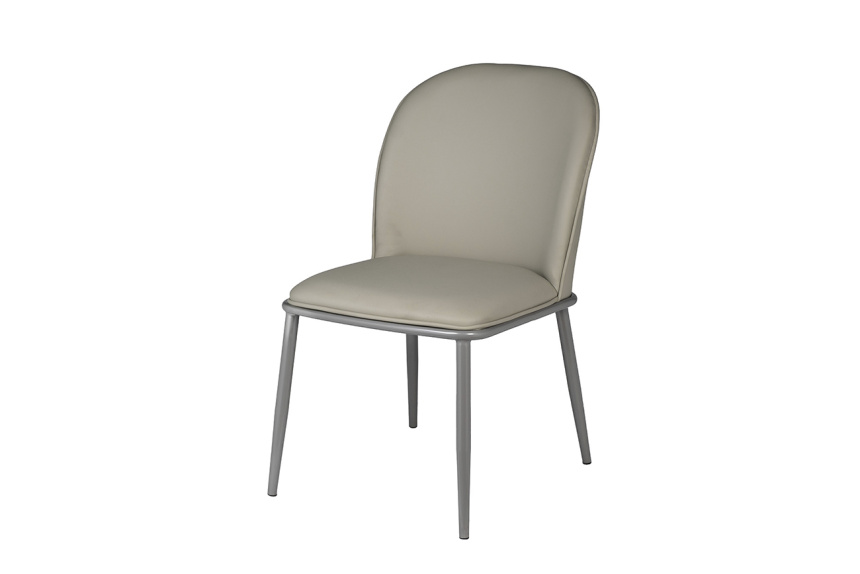  Стул 76AR-08000, мягкий, экокожа, серый