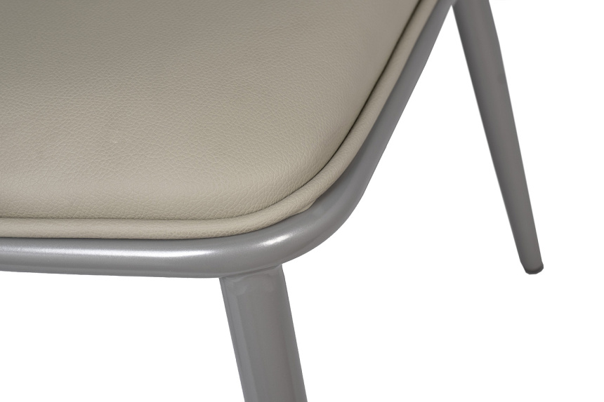 Стул 76AR-08000, мягкий, экокожа, серый