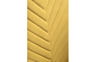 Стул Лулла, на полозьях, горчичный / черный