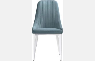 Стул Kora, на металлокаркасе, light blue / white