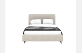 Кровать Ингрид с/м 180x200 Buckle white