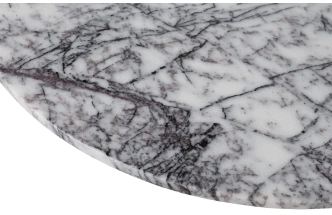 Журнальный стол 57EL-STOL/ZH-790B, 70x70x50, природный мрамор, белый мрамор / золото