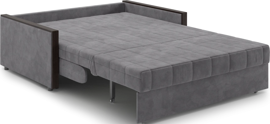 ​Диван прямой Токио 140, модель 062, Ultra Grey​ (серый) / венге