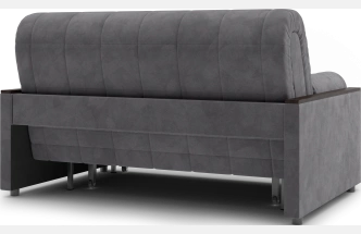 ​Диван прямой Токио 140, модель 062, Ultra Grey​ (серый) / венге