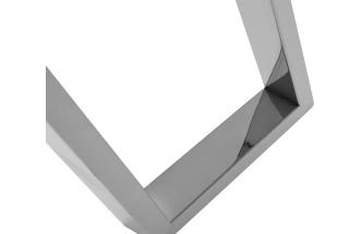 Стол письменный GY-17910, прозрачный / хром