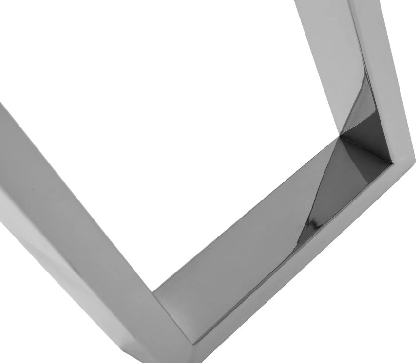 Стол письменный GY-17910, прозрачный / хром